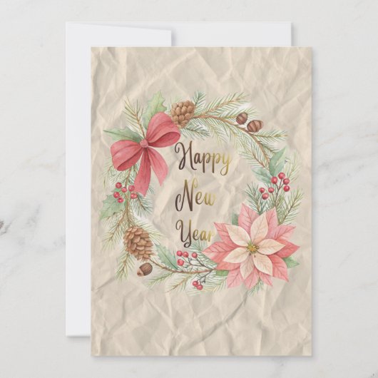 Elegant Christmas Party Invitation (裏面)