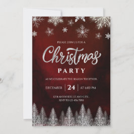 Elegant Christmas Party Invitation 招待状