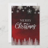 Elegant Christmas Party Invitation 招待状 (裏面)