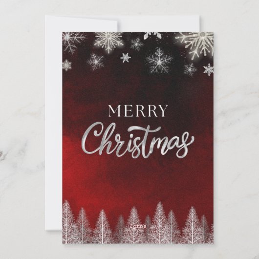 Elegant Christmas Party Invitation 招待状 (裏面)