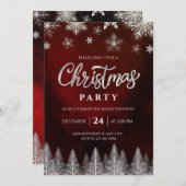 Elegant Christmas Party Invitation 招待状 (正面/裏面)