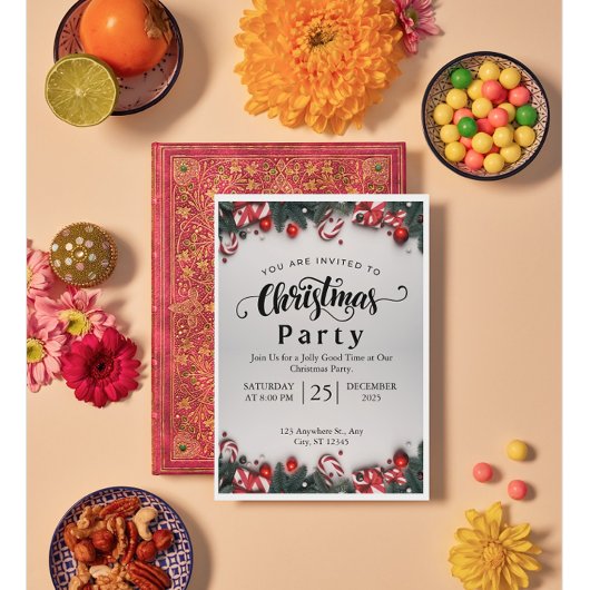 Elegant Christmas Party Invitation | 招待状