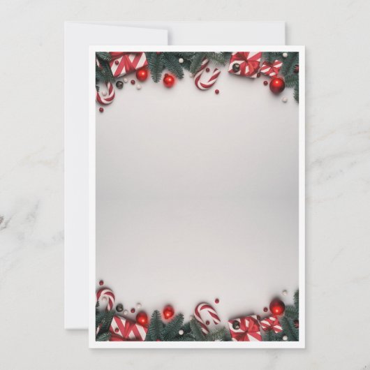 Elegant Christmas Party Invitation | 招待状 (裏面)