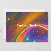 Elegant Christmas Party Invitation - Holographic! シーズンカード (裏面)