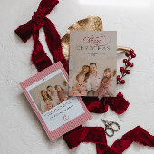 Elegant Christmas Photo Card 招待状