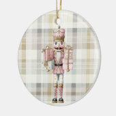 Elegant Christmas Pink Nutcracker Ornament セラミックオーナメント (左)