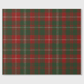 Elegant Christmas Plaid ラッピングペーパー (フラット)