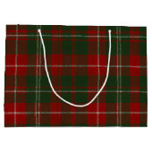 Elegant Christmas Plaid ラージペーパーバッグ (裏面)