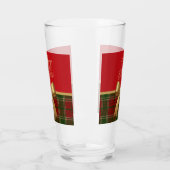 Elegant Christmas Plaid Glass Cup タンブラーグラス (左)