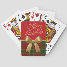 Elegant Christmas Plaid Playing Cards トランプ