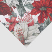 Elegant Christmas Pointsettias  薄葉紙 (詳細)