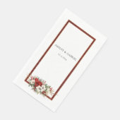 Elegant Christmas Red Damask Floral (コーナー)