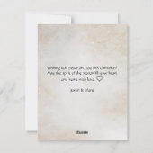 Elegant Christmas Reindeer Silhouette Non-Photo シーズンカード (裏面)