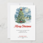 Elegant Christmas scene digital greeting card シーズンカード (正面)