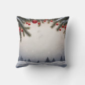 Elegant Christmas Sparkling Trees クッション (裏面)