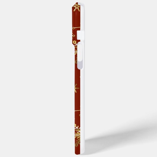 Elegant Christmas Star Red  Case-Mate iPhoneケース (裏面 / 左)