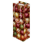 Elegant Christmas Tree Baubles Decoration ワインギフトバッグ (裏面アングル)