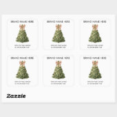 Elegant Christmas Tree | Candle Labels スクエアシール (シート)
