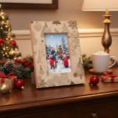 "Elegant Christmas Tree – Festive Holiday Desk Pho レーザー彫刻フレーム