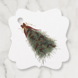 Elegant Christmas Tree Gift Tag フェイバータグ