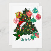 Elegant Christmas Tree Greeting Card | Festive  シーズンカード (正面/裏面)