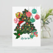 Elegant Christmas Tree Greeting Card | Festive  シーズンカード (スタンド正面)