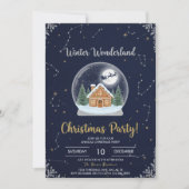 Elegant Christmas Tree Holiday Party Invitation 招待状 (正面)