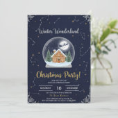 Elegant Christmas Tree Holiday Party Invitation 招待状 (スタンド正面)