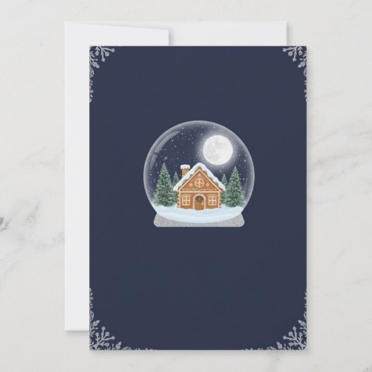 Elegant Christmas Tree Holiday Party Invitation 招待状 (裏面)