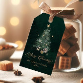 Elegant Christmas Tree Merry Christmas ギフトタグ