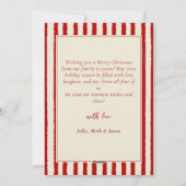 Elegant Christmas Tree Party Holiday Card シーズンカード (裏面)