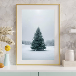 Elegant Christmas Tree Poster ポスター