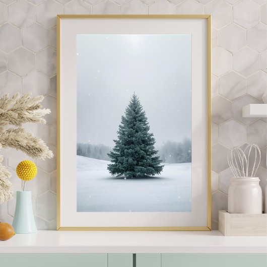 Elegant Christmas Tree Poster ポスター