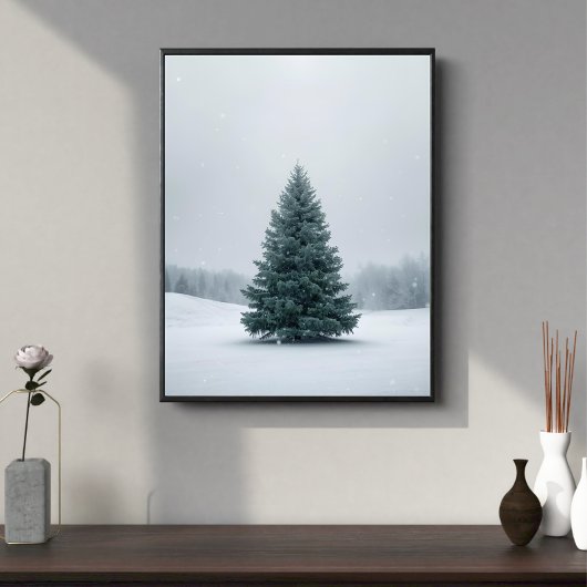 Elegant Christmas Tree Poster ポスター
