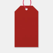 Elegant Christmas Tree – Red Ribbon ギフトタグ (裏面)