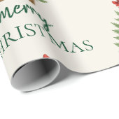 Elegant Christmas Tree – Red Ribbon  ラッピングペーパー (ロールコーナー)