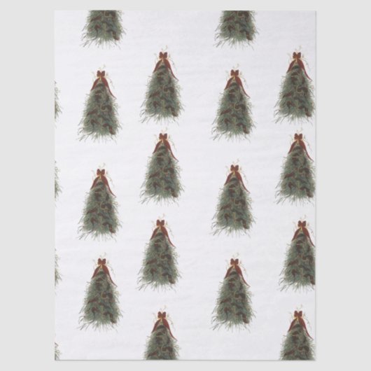 Elegant Christmas Tree Tissue Paper 薄葉紙 (正面)
