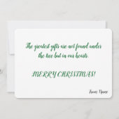 Elegant Christmas Tree with Gifts シーズンカード (裏面)