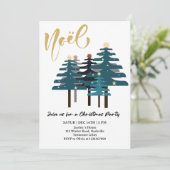 Elegant Christmas Trees Holiday Party 招待状 (スタンド正面)