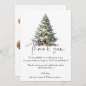 Elegant Christmas Trees – Holiday Season サンキューカード (正面/裏面)