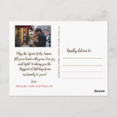 Elegant Christmas Trees Holiday Season ポストカード (裏面)