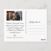 Elegant Christmas Trees Holiday Season ポストカード (裏面)