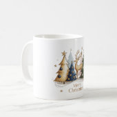 Elegant Christmas Trees – Holiday Season Design コーヒーマグカップ (正面左)
