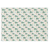 Elegant Christmas trees red green gold tablecloth テーブルクロス (正面(横))