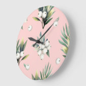 Elegant Christmas Wall Clock – Festive Winter Time ラージ壁時計 (傾斜)