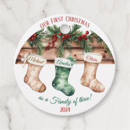  Elegant Christmas Watercolor Botanical フェイバータグ