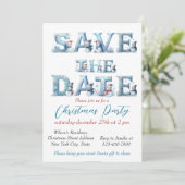 Elegant Christmas Watercolor Botanical 招待状 (スタンド正面)