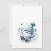 Elegant Christmas Watercolor Botanical 招待状 (裏面)