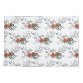 Elegant Christmas Watercolor Botanical Holiday 枕カバー (裏面)