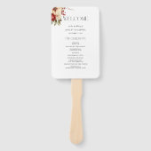 Elegant Christmas Winter Floral ハンドファン (正面)